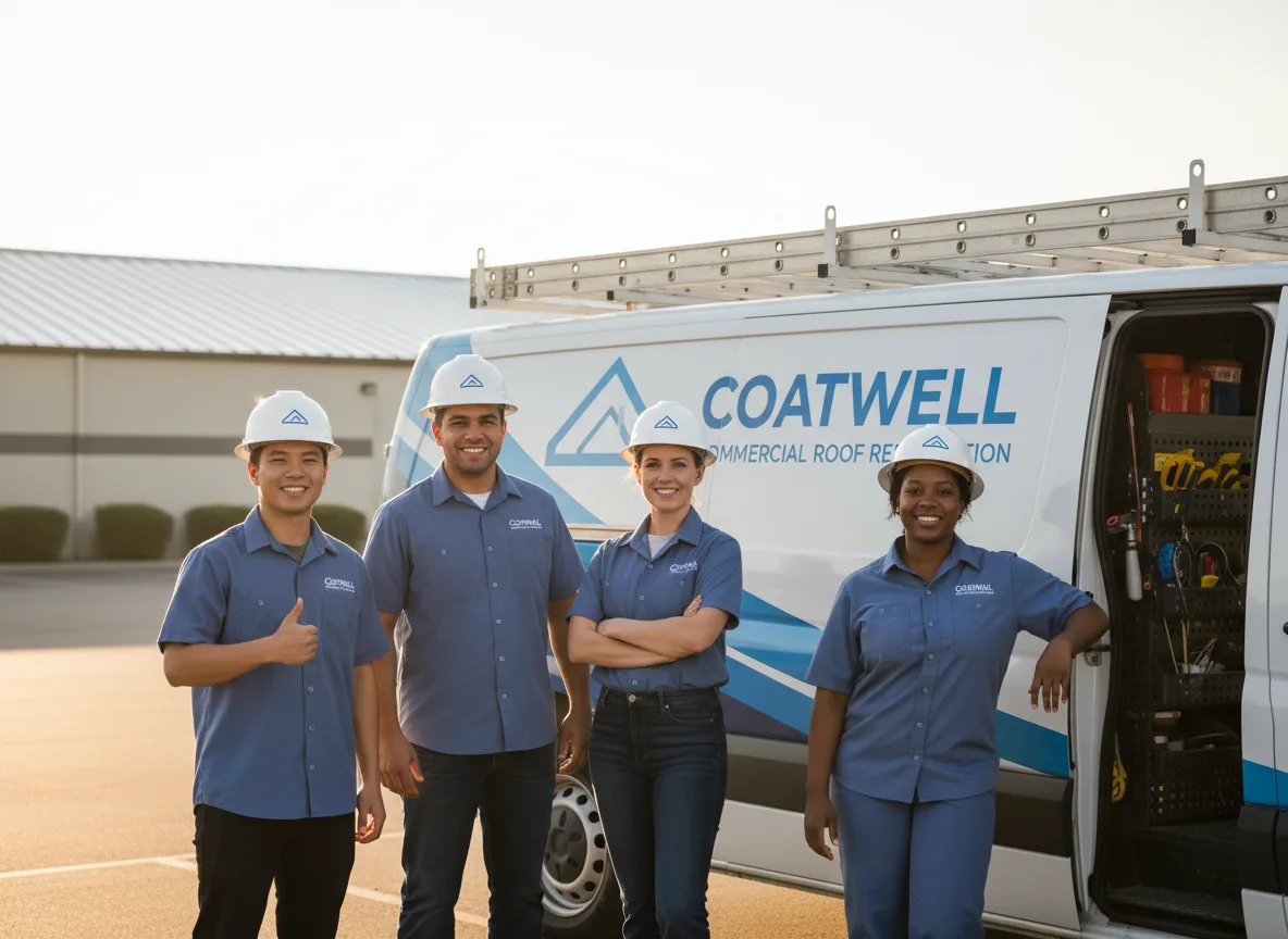 Commercial roof coating company in Aniwa, WI