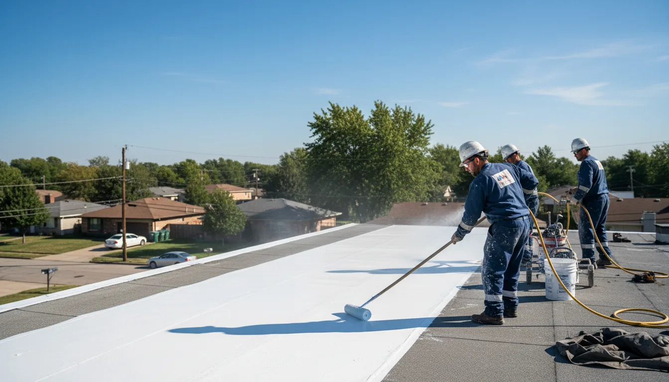 Commercial roof coating in Aniwa, WI near me